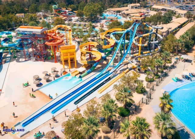 Goodbye clouds, hello slides! 🌤️ Aqualand is OPEN today and ready for you—come cool off and have a blast! 💦